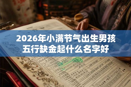 2026年小满节气出生男孩五行缺金起什么名字好
