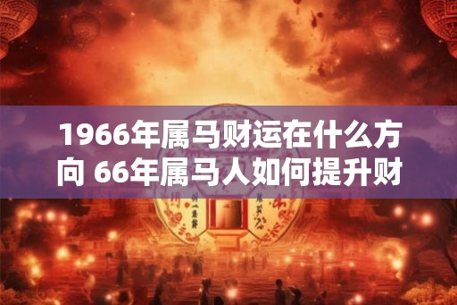 1966年属马财运在什么方向 66年属马人如何提升财运 1966年属马财运在什么方向 66年属马人如何提升财运