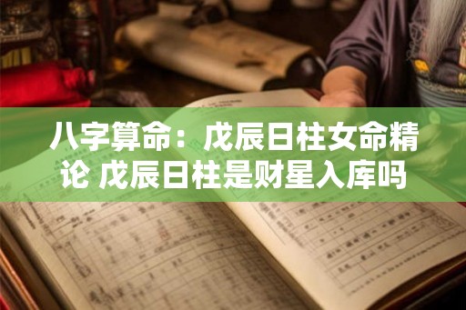 八字算命:戊辰日柱女命精论 戊辰日柱是财星入库吗 八字算命:戊辰日柱女命精论 戊辰日柱是财星入库吗