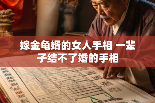 嫁金龟婿的女人手相 一辈子结不了婚的手相