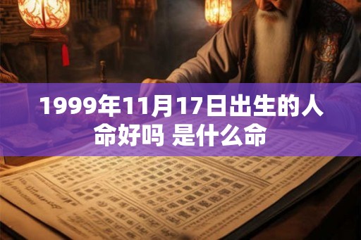 1999年11月17日出生的人命好吗 是什么命
