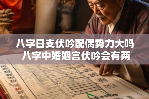 八字日支伏吟配偶势力大吗 八字中婚姻宫伏吟会有两次婚姻