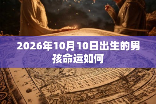 2026年10月10日出生的男孩命运如何