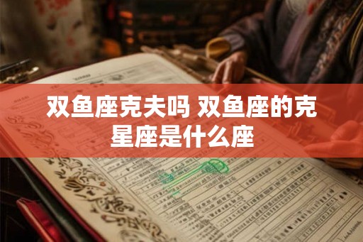 双鱼座克夫吗 双鱼座的克星座是什么座