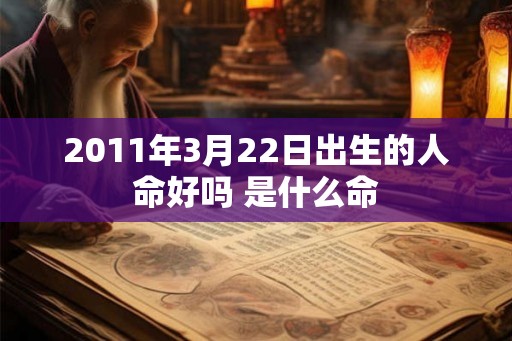2011年3月22日出生的人命好吗 是什么命