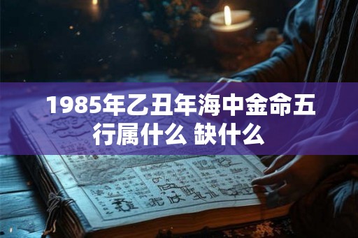 1985年乙丑年海中金命五行属什么 缺什么