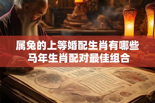属兔的上等婚配生肖有哪些 马年生肖配对最佳组合