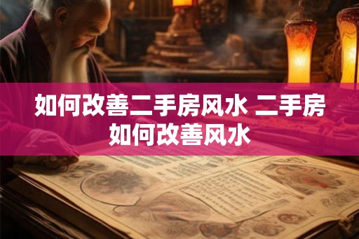 如何改善二手房风水 二手房如何改善风水