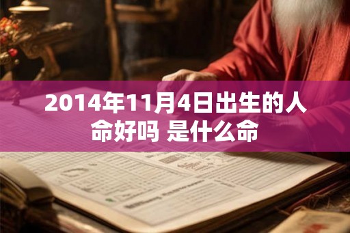 2014年11月4日出生的人命好吗 是什么命 2014年11月4日出生的人命好吗 是什么命