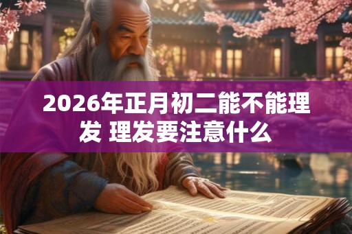 2026年正月初二能不能理发 理发要注意什么 2026年正月初二能不能理发 理发要注意什么