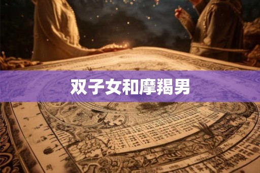 双子女和摩羯男