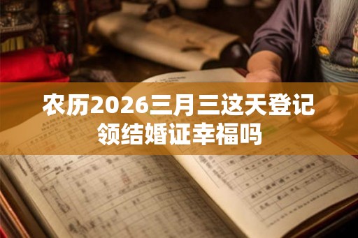 农历2026三月三这天登记领结婚证幸福吗