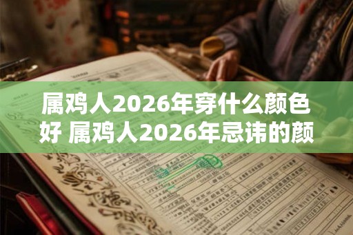 属鸡人2026年穿什么颜色好 属鸡人2026年忌讳的颜色