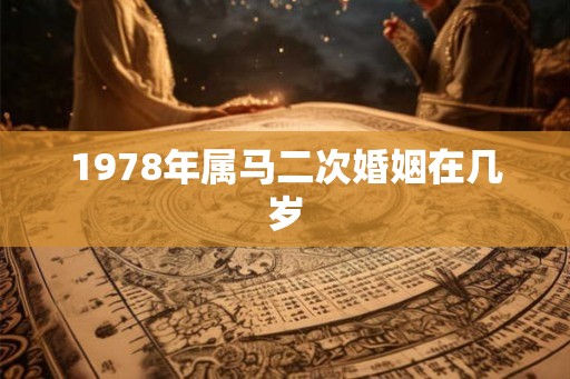 1978年属马二次婚姻在几岁 1978年属马二次婚姻在几岁