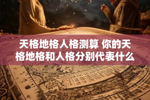 天格地格人格测算 你的天格地格和人格分别代表什么 天格地格人格测算 你的天格地格和人格分别代表什么