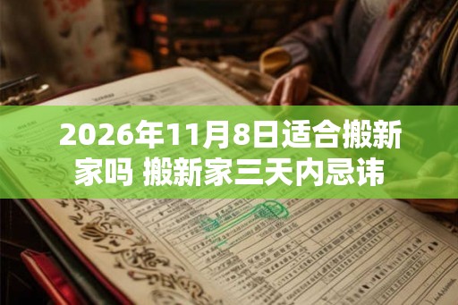 2026年11月8日适合搬新家吗 搬新家三天内忌讳