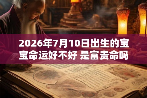 2026年7月10日出生的宝宝命运好不好 是富贵命吗