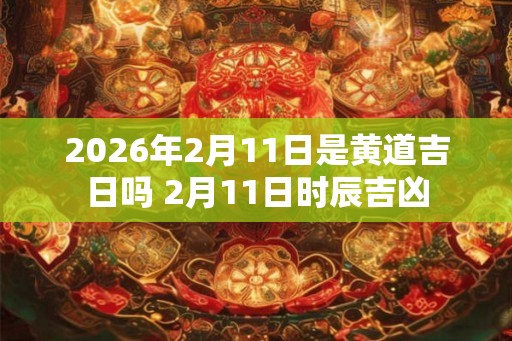 2026年2月11日是黄道吉日吗 2月11日时辰吉凶
