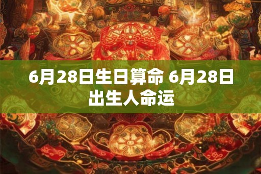 6月28日生日算命 6月28日出生人命运 6月28日生日算命 6月28日出生人命运