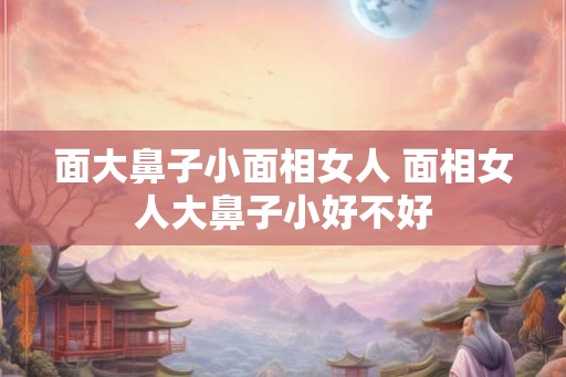 面大鼻子小面相女人 面相女人大鼻子小好不好