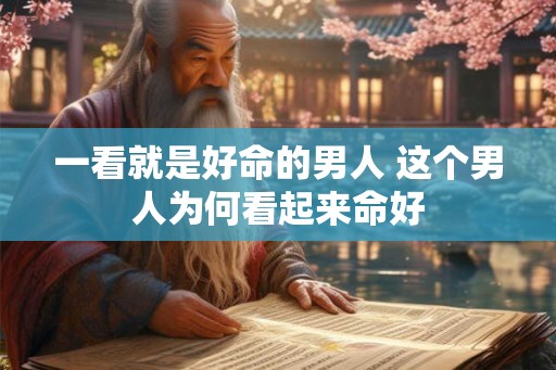 一看就是好命的男人 这个男人为何看起来命好