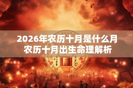 2026年农历十月是什么月 农历十月出生命理解析