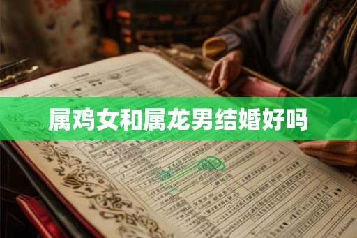 属鸡女和属龙男结婚好吗