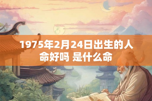 1975年2月24日出生的人命好吗 是什么命