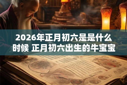 2026年正月初六是是什么时候 正月初六出生的牛宝宝是什么命