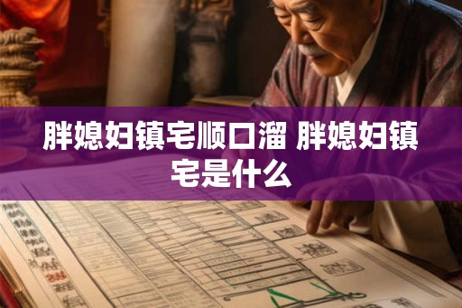 胖媳妇镇宅顺口溜 胖媳妇镇宅是什么 胖媳妇镇宅顺口溜 胖媳妇镇宅是什么