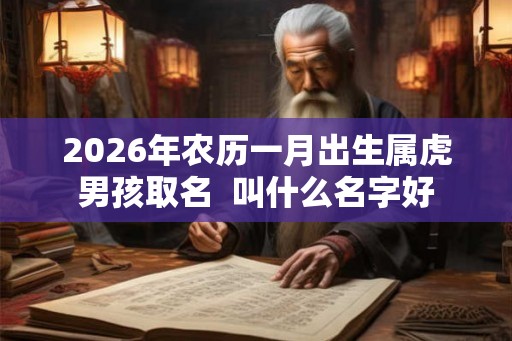 2026年农历一月出生属虎男孩取名  叫什么名字好