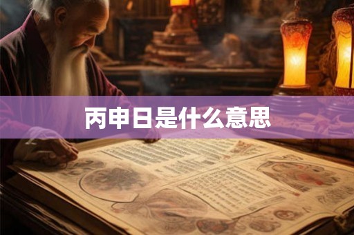 丙申日是什么意思