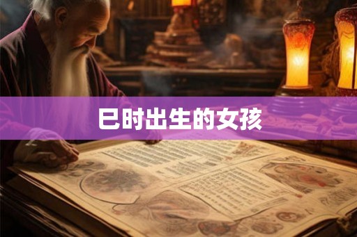 巳时出生的女孩
