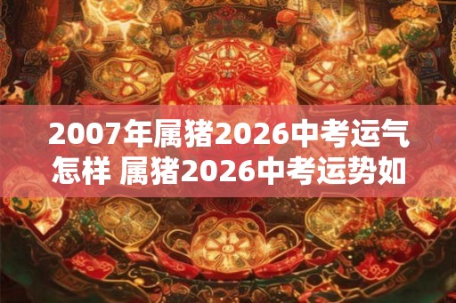 2007年属猪2026中考运气怎样 属猪2026中考运势如何
