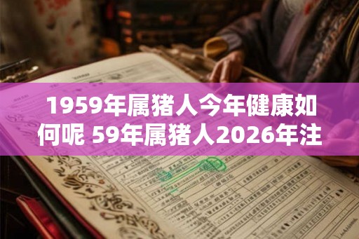 1959年属猪人今年健康如何呢 59年属猪人2026年注意事项 1959年属猪人今年健康如何呢 59年属猪人2026年注意事项