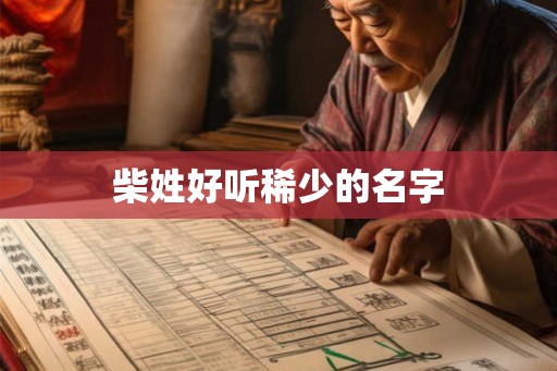 柴姓好听稀少的名字 柴姓好听稀少的名字