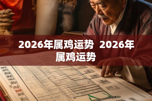 2026年属鸡运势  2026年属鸡运势