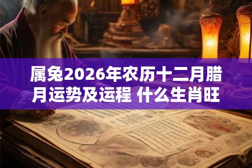 属兔2026年农历十二月腊月运势及运程 什么生肖旺属兔的人