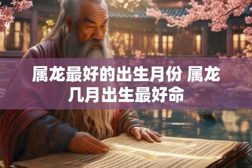 属龙最好的出生月份 属龙几月出生最好命