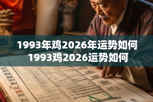 1993年鸡2026年运势如何 1993鸡2026运势如何