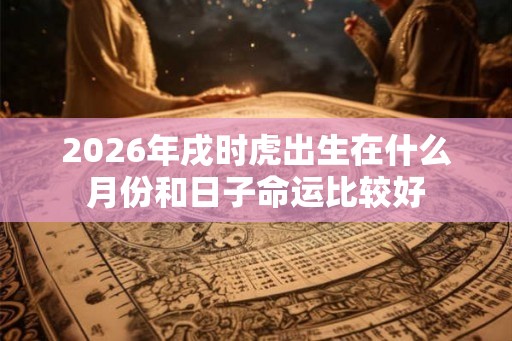 2026年戌时虎出生在什么月份和日子命运比较好