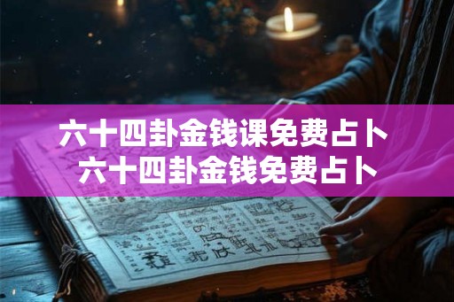 六十四卦金钱课免费占卜 六十四卦金钱免费占卜