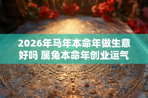 2026年马年本命年做生意好吗 属兔本命年创业运气如何 2026年马年本命年做生意好吗 属兔本命年创业运气如何