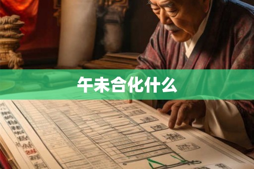 午未合化什么