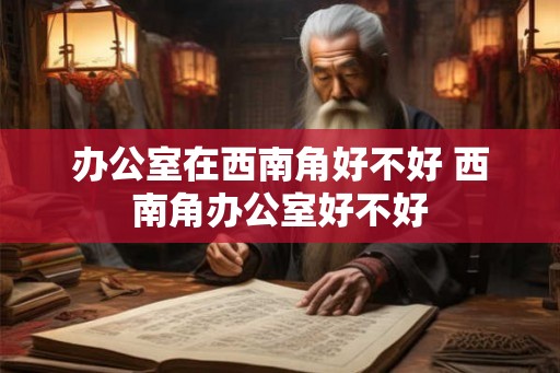 办公室在西南角好不好 西南角办公室好不好