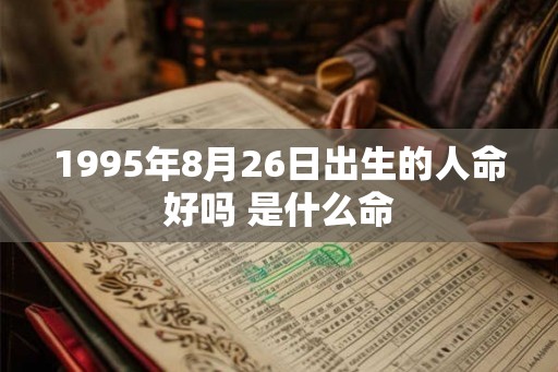 1995年8月26日出生的人命好吗 是什么命