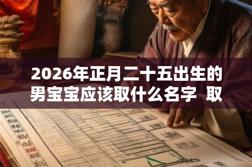 2026年正月二十五出生的男宝宝应该取什么名字  取名宜用字推荐