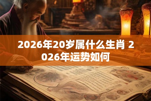 2026年20岁属什么生肖 2026年运势如何 2026年20岁属什么生肖 2026年运势如何