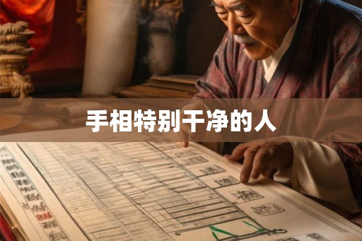 手相特别干净的人