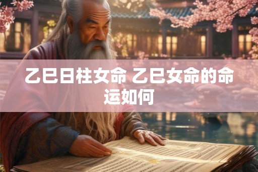 乙巳日柱女命 乙巳女命的命运如何